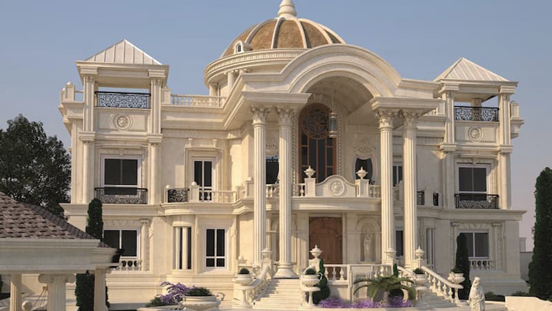 سنگ تراورتن نما ساختمان با زیبایی طبیعی و ماندگار